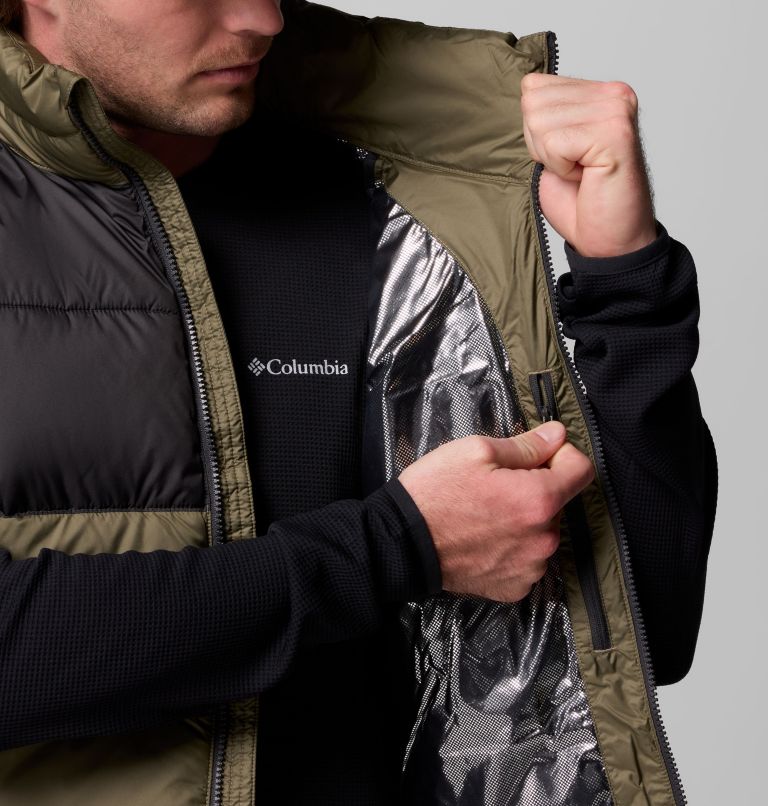 Men's Pike Lake II Vest, Color: Stone Green, Shark, image 7