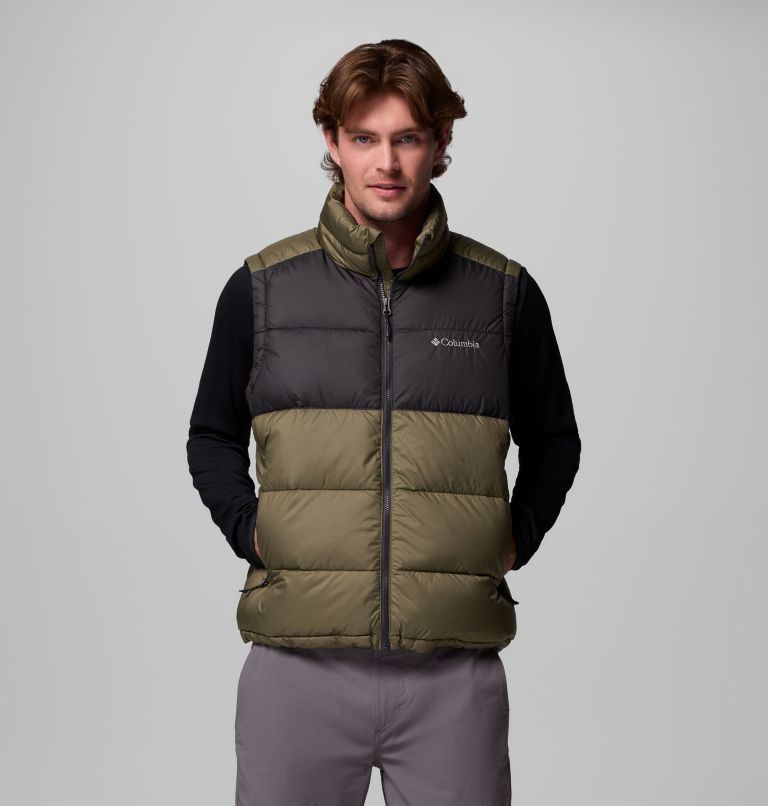 Men's Pike Lake II Vest, Color: Stone Green, Shark, image 1