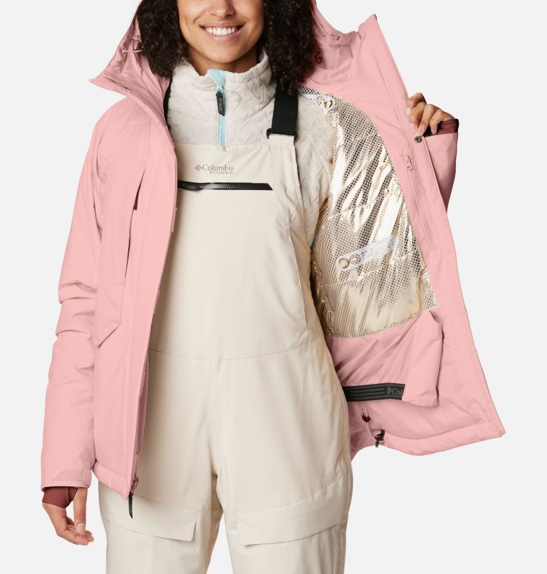 Thumbnail: Women's Highland Summit Waterproof Ski Jacket, Color: Dusty Pink, image 6