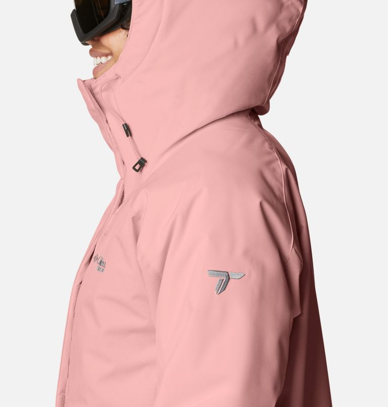 Women's Highland Summit Waterproof Ski Jacket, Color: Dusty Pink, image 8