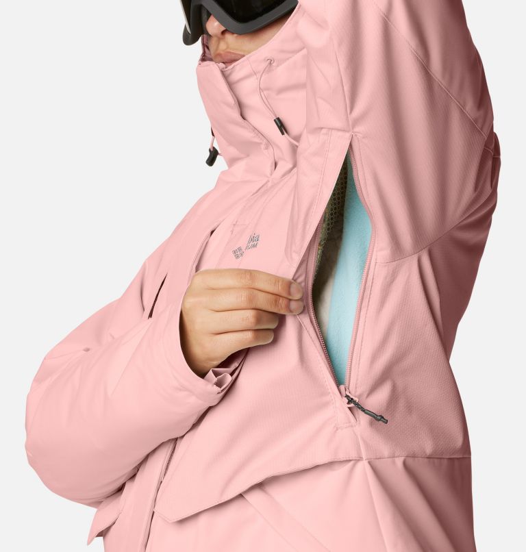Women's Highland Summit Waterproof Ski Jacket, Color: Dusty Pink, image 9