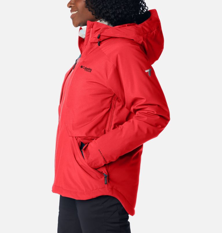 Women's Highland Summit Waterproof Ski Jacket, Color: Red Lily, image 3