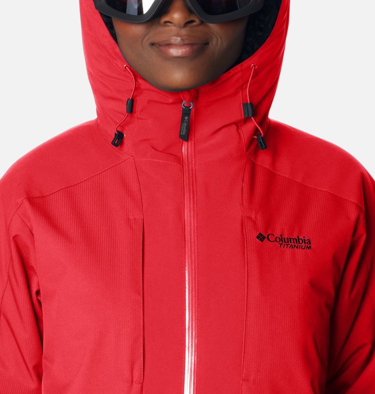 Columbia omni shop heat red jacket