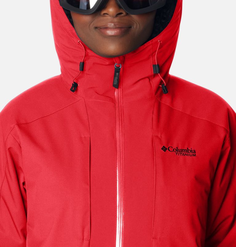 Thumbnail: Women's Highland Summit Waterproof Ski Jacket, Color: Red Lily, image 4