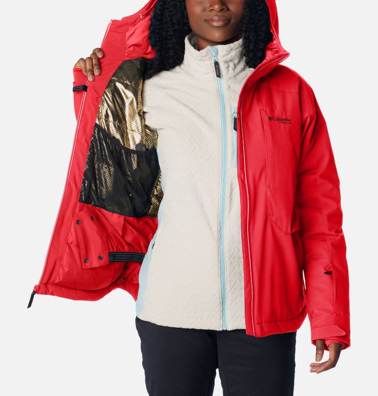 Women's Highland Summit Waterproof Ski Jacket, Color: Red Lily, image 5