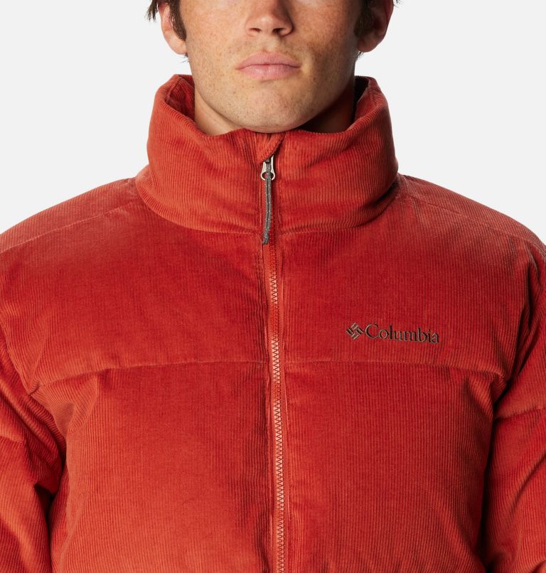 Men's Puffect Corduroy Puffer Jacket, Color: Warp Red, image 4
