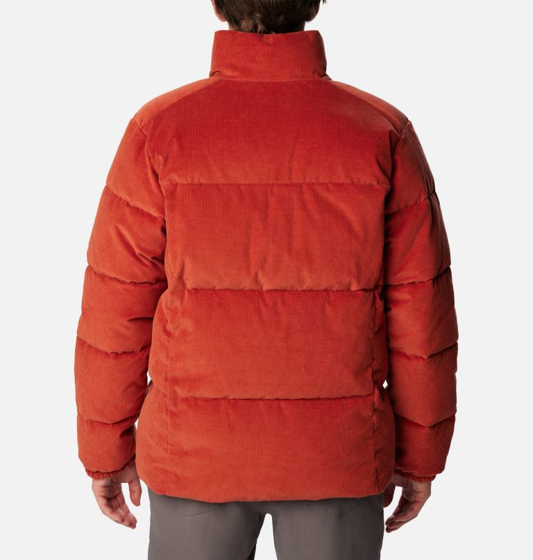 Men's Puffect Corduroy Puffer Jacket, Color: Warp Red, image 2