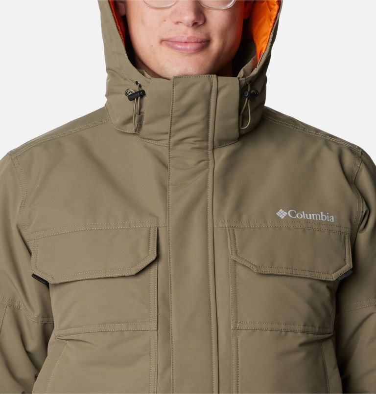 Men's Landroamer Down Parka, Color: Stone Green, image 4
