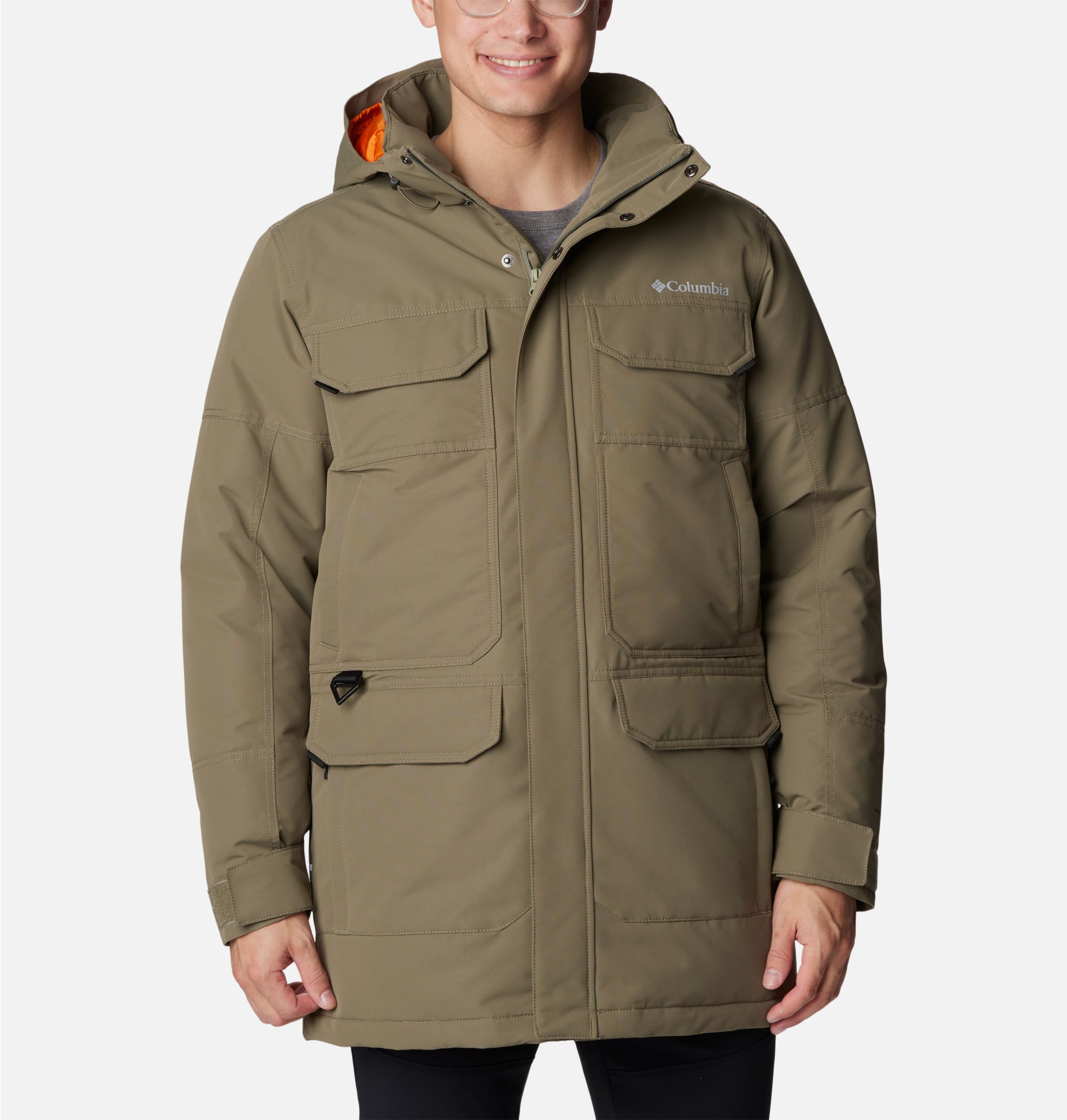 COLUMBIA - DOWN PARKA - Homme Marron - Cdiscount Prêt-à-Porter