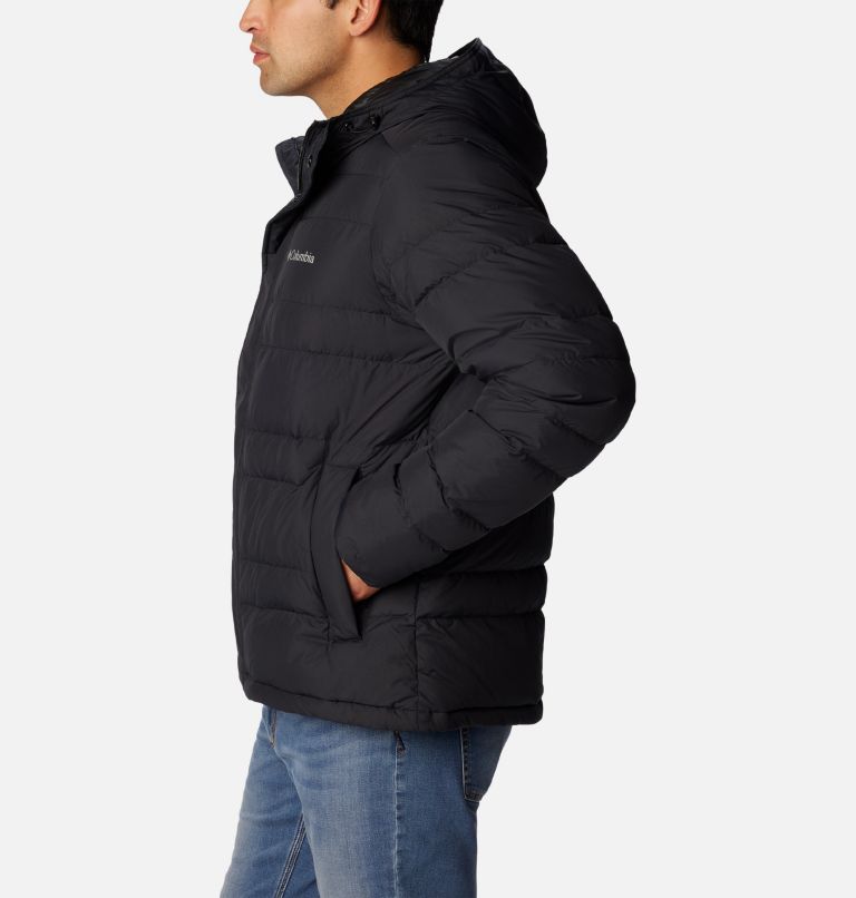 Men's Saltzman Down Hooded Jacket, Color: Black, image 3