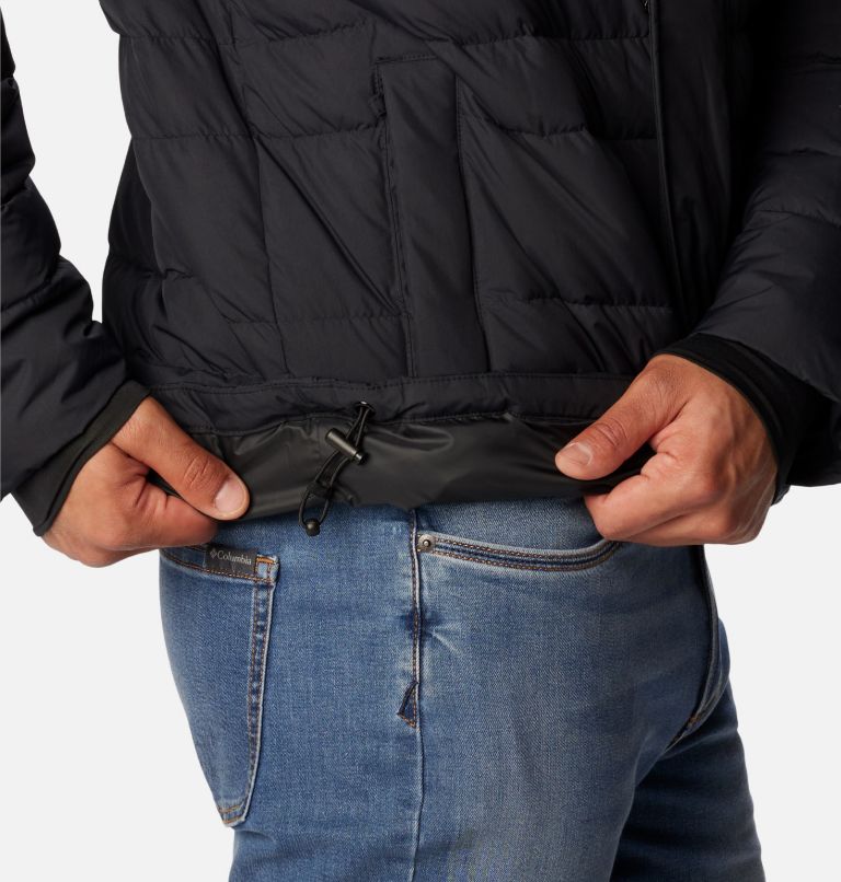 Men's Saltzman Down Hooded Jacket, Color: Black, image 6