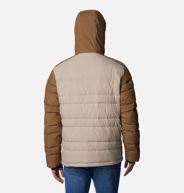 Men's Saltzman Down Hooded Jacket, Color: Ancient Fossil, Delta, image 2