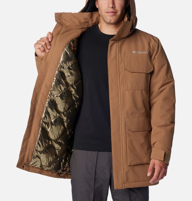 Blouson d'hiver parka matelassée avec capuche - Ombre - Pour Homme