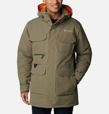 Marquam Peak Parka Homme COLUMBIA ROUGE pas cher - Parkas homme