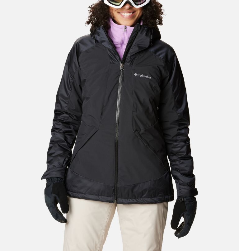  Chaqueta de esquí impermeable para mujer, con capucha