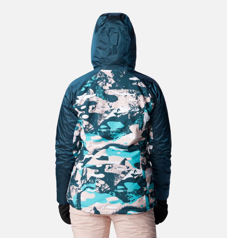 Thumbnail: Women's Sweet Shredder II Insulated Jacket, Color: Dusty Pink Geoglacial, Night Wave Sheen, image 2