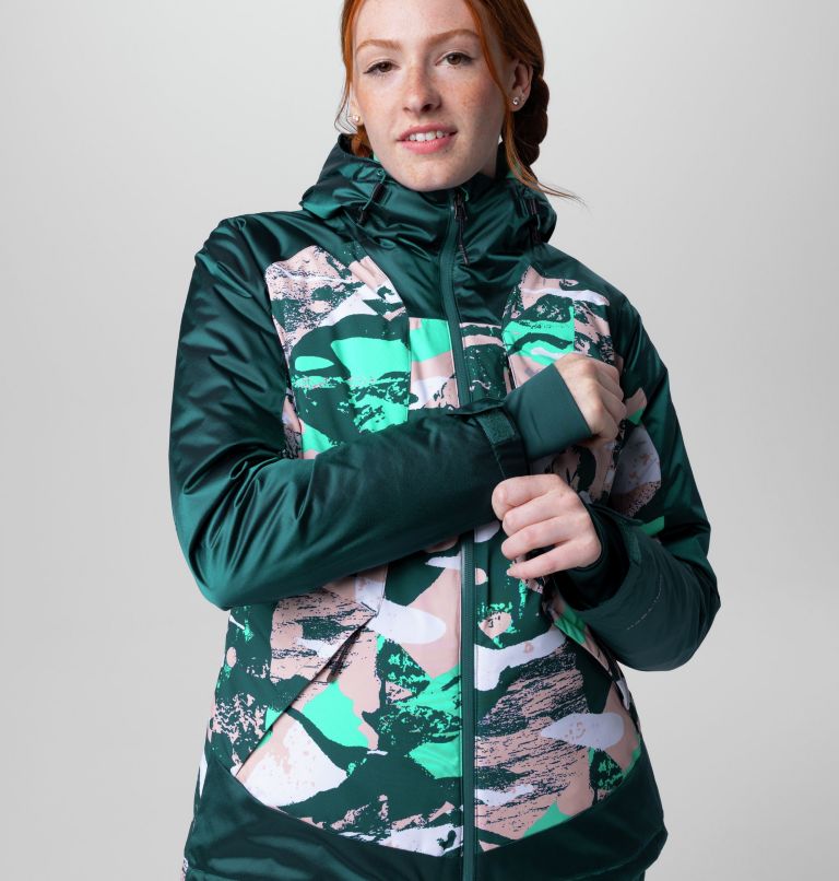 Sweet Shredder II Insulated Jacket | 627 | S, Color: Dusty Pink Geoglacial, Night Wave Sheen, image 9