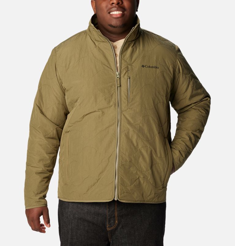Thumbnail: Men's Birchwood Jacket - Big, Color: Stone Green, image 1