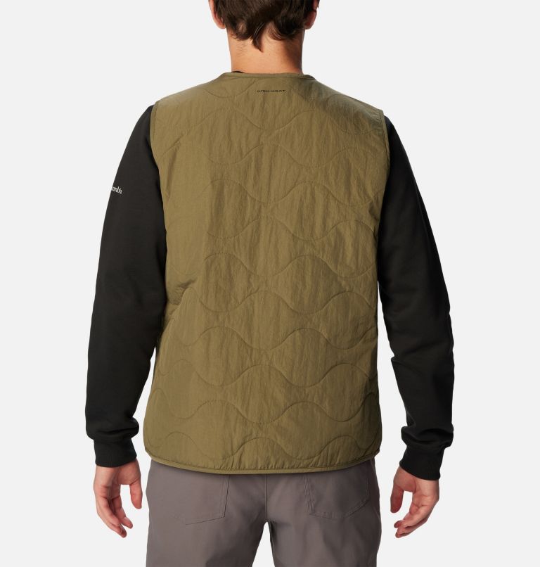 Men's Birchwood Quilted Vest, Color: Stone Green, image 2