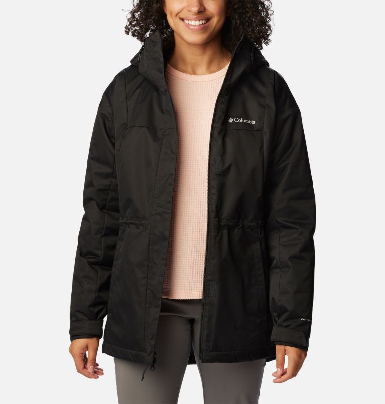 Women's Hikebound Long Insulated Jacket, Color: Black, image 7