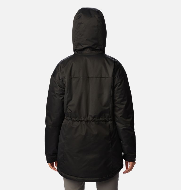 Women's Hikebound Long Insulated Jacket, Color: Black, image 2