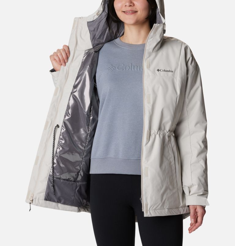 Women's Hikebound Long Insulated Jacket, Color: Dark Stone, image 5