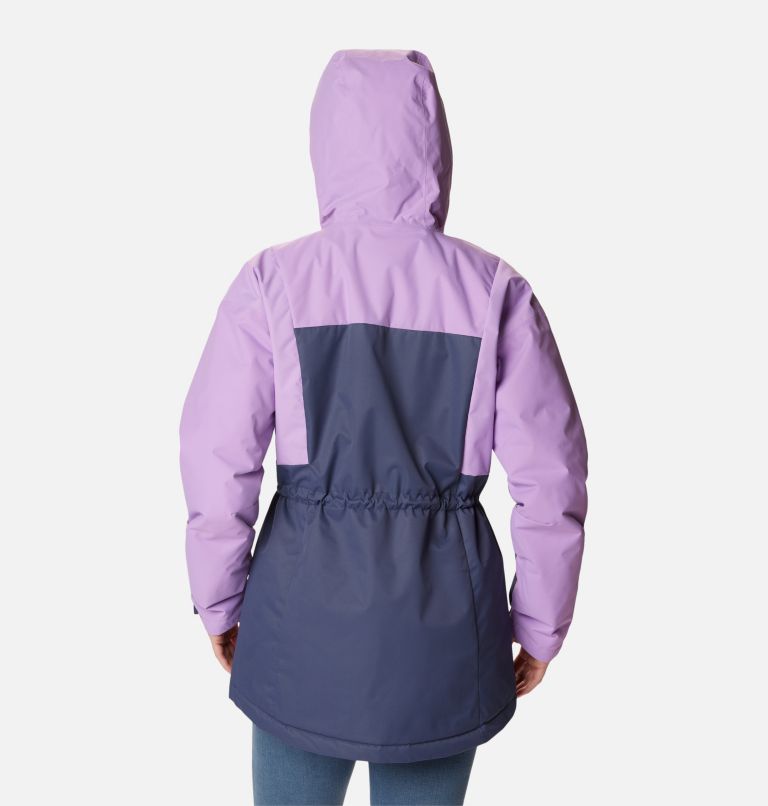 Thumbnail: Women's Hikebound Long Insulated Jacket, Color: Nocturnal, Gumdrop, image 2