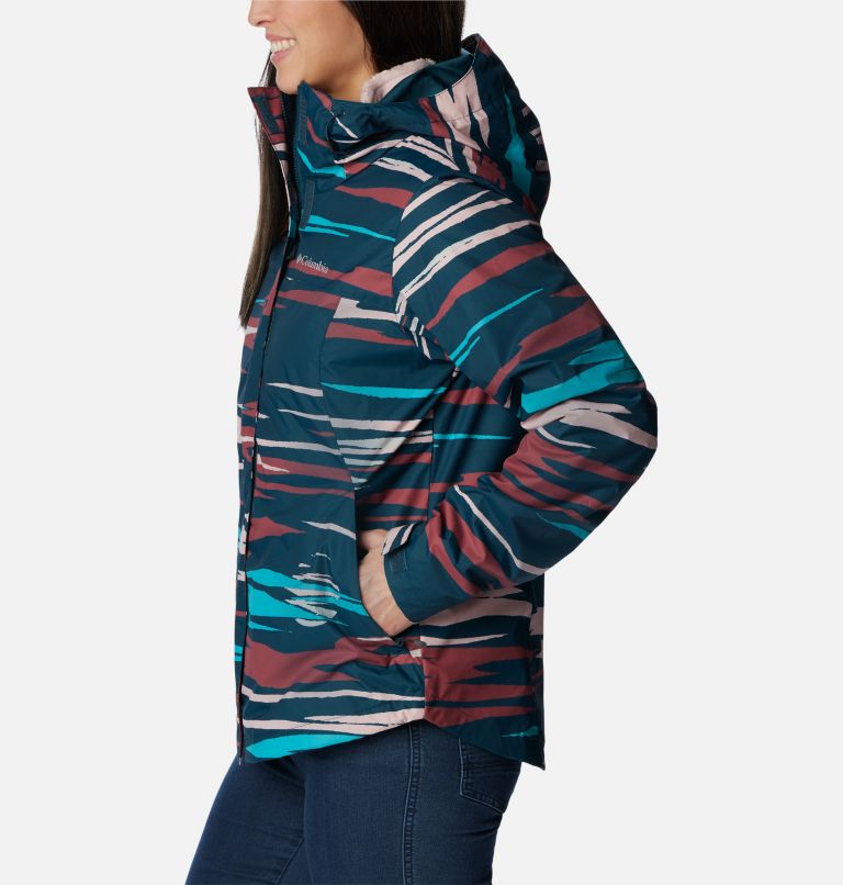 Columbia Women's Tunnel Falls Interchange Jacket, Black Solarized Tonal  Print, X-Small at  Women's Coats Shop