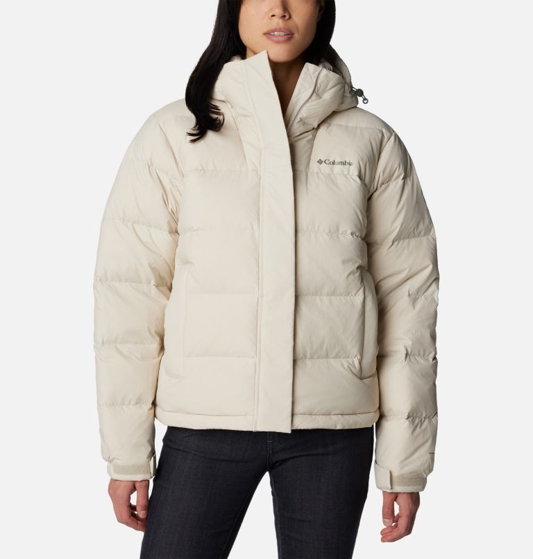 Columbia puffer cheap jacket white