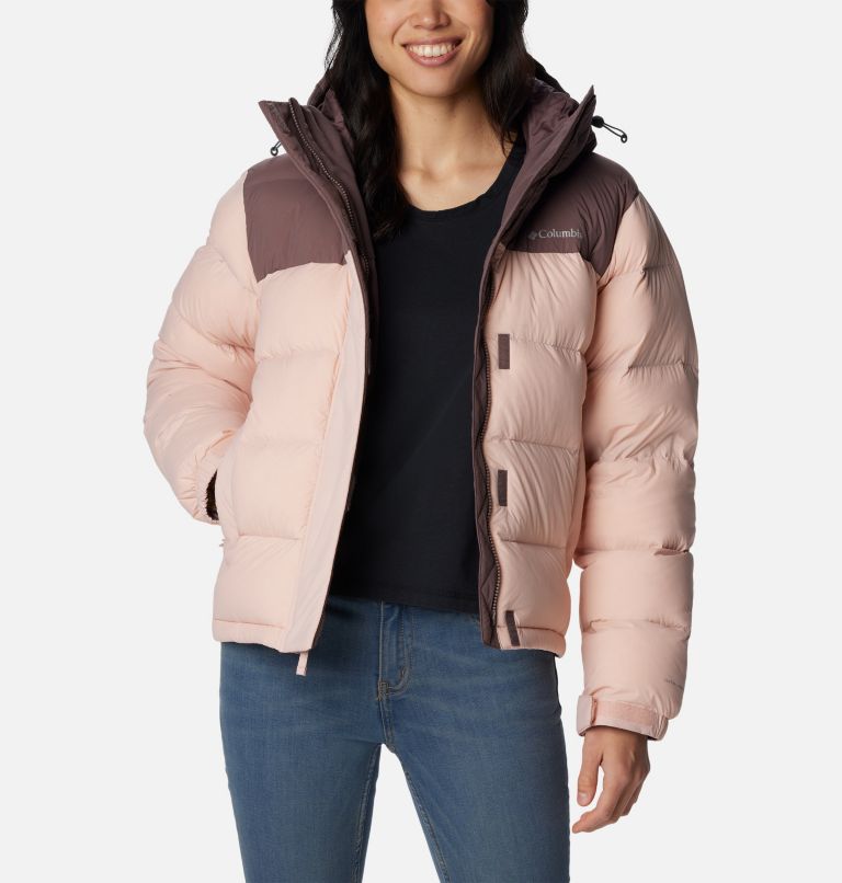 Columbia pink outlet puffer jacket