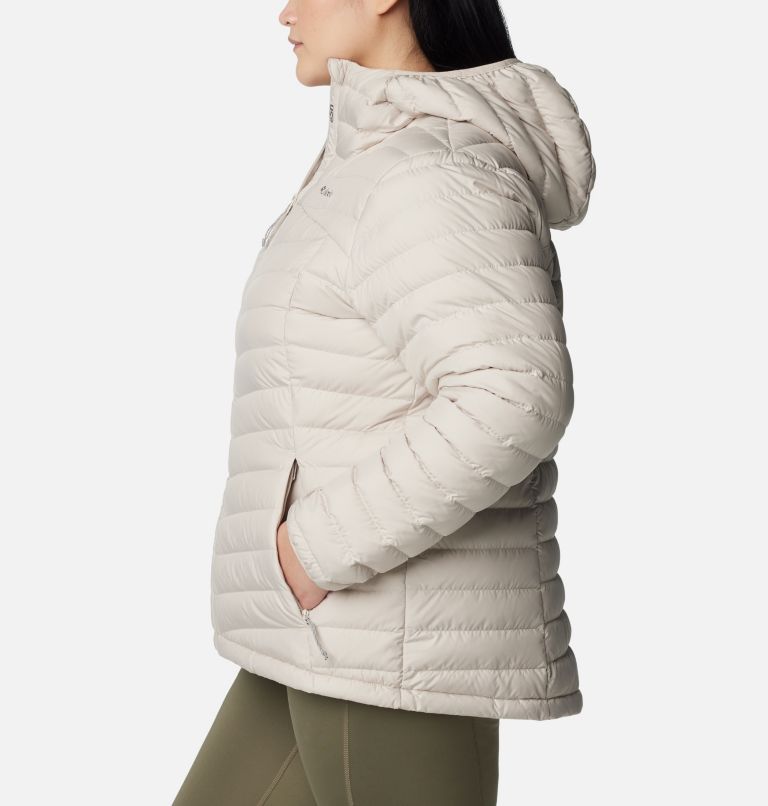 Women's Westridge Hooded Down Jacket - Plus Size, Color: Dark Stone, image 3