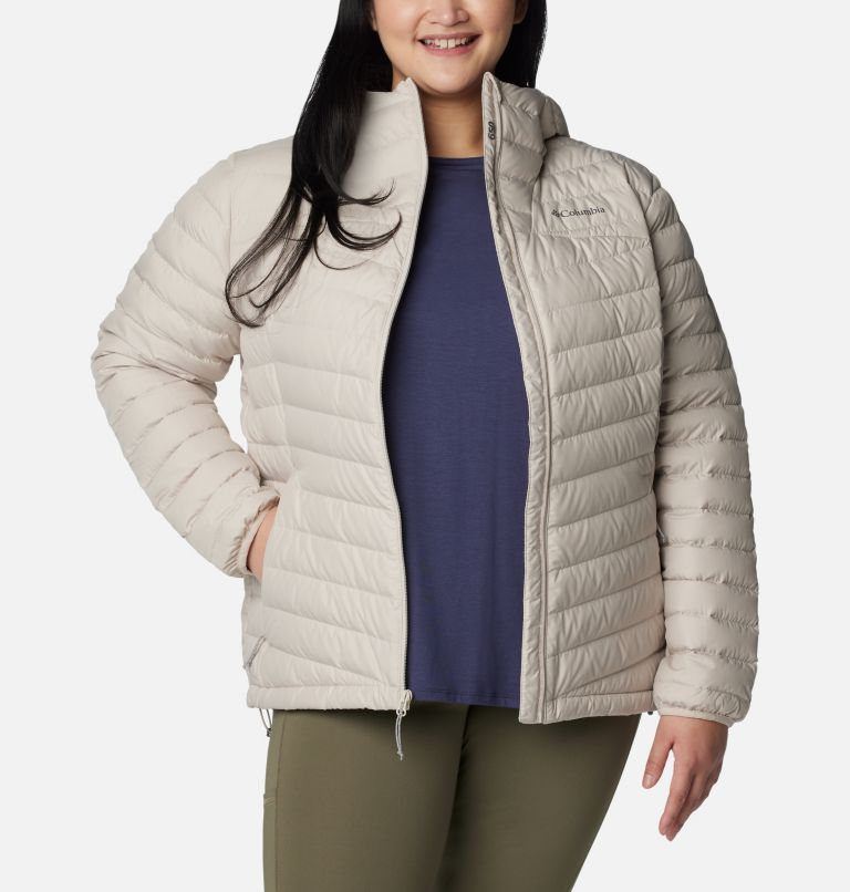 Thumbnail: Women's Westridge Hooded Down Jacket - Plus Size, Color: Dark Stone, image 8
