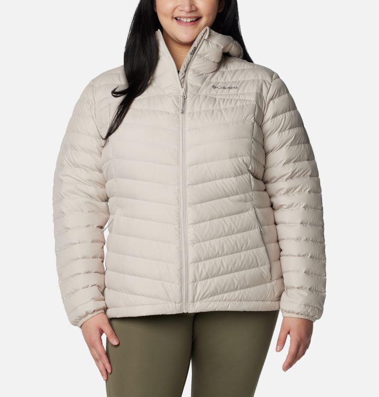Thumbnail: Women's Westridge Hooded Down Jacket - Plus Size, Color: Dark Stone, image 1
