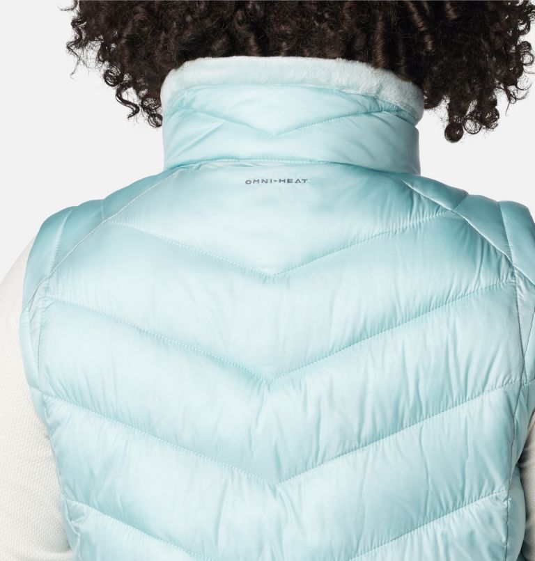 Thumbnail: Women's Joy Peak Long Vest - Plus Size, Color: Aqua Haze, image 5