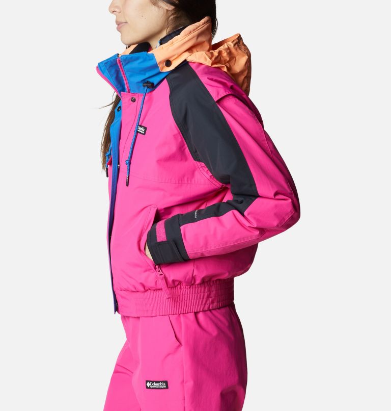 Thumbnail: Women's Wintertrainer Interchange Jacket, Color: Fuchsia Fizz, Black, Bright Indigo, image 3