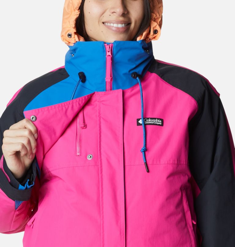 Thumbnail: Women's Wintertrainer Interchange Jacket, Color: Fuchsia Fizz, Black, Bright Indigo, image 4