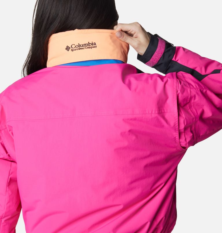 Women's Wintertrainer Interchange Jacket, Color: Fuchsia Fizz, Black, Bright Indigo, image 6