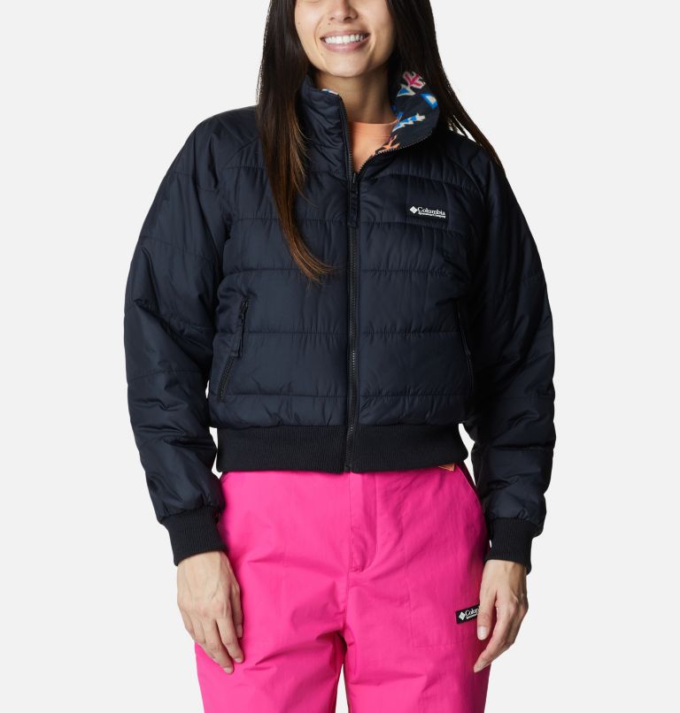 Women's Wintertrainer Interchange Jacket, Color: Fuchsia Fizz, Black, Bright Indigo, image 7