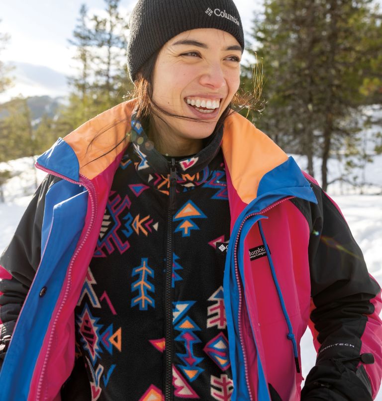 Thumbnail: Women's Wintertrainer Interchange Jacket, Color: Fuchsia Fizz, Black, Bright Indigo, image 13