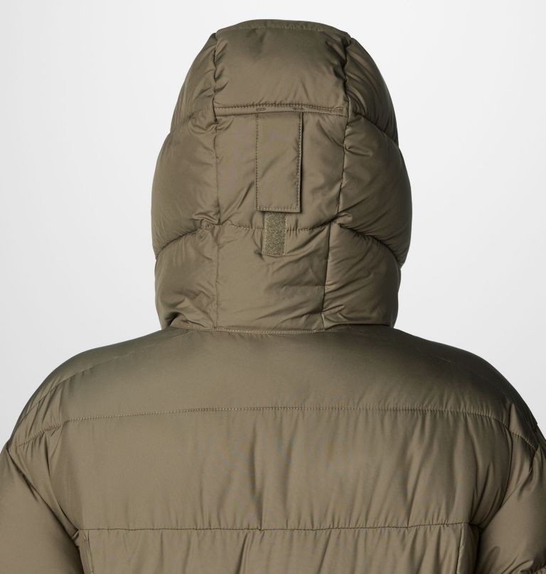 Women's Pike Lake II Long Puffer Jacket, Color: Stone Green, image 7