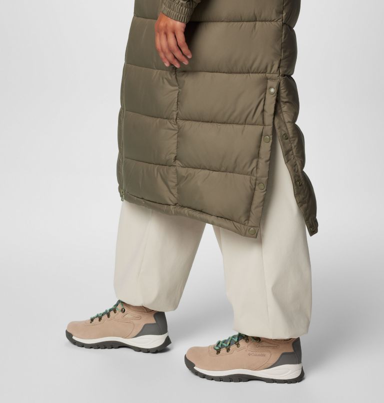 Women's Pike Lake II Long Puffer Jacket, Color: Stone Green, image 8