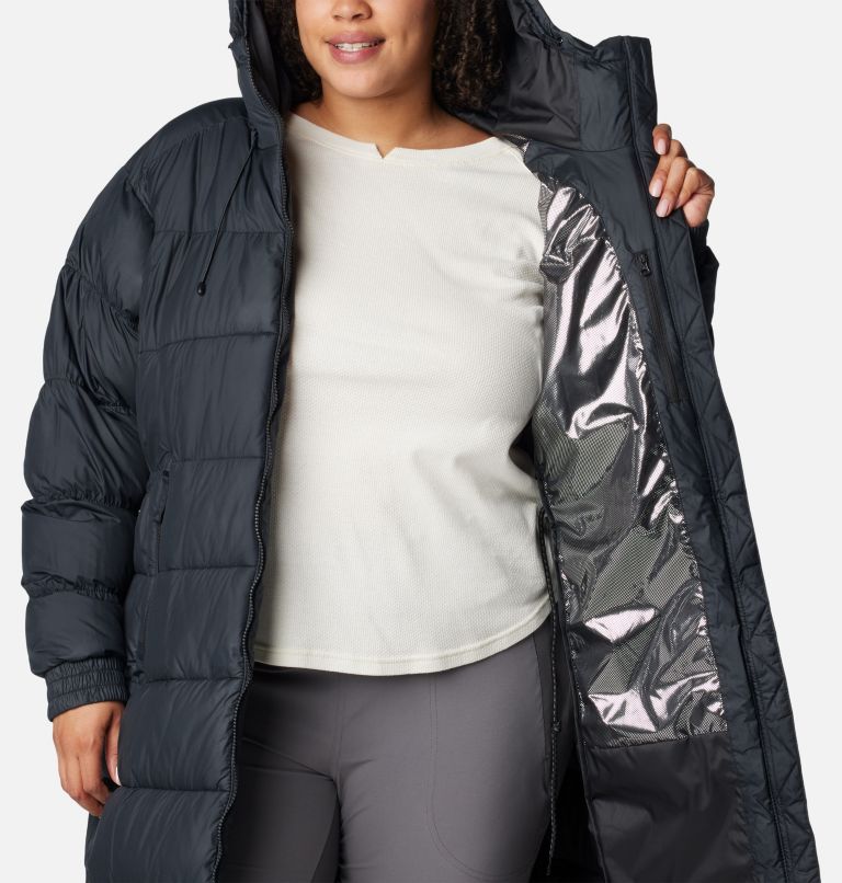 Women's Pike Lake II Long Jacket - Plus Size, Color: Black, image 5