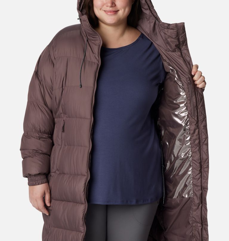 Thumbnail: Women's Pike Lake II Long Jacket - Plus Size, Color: Basalt, image 5