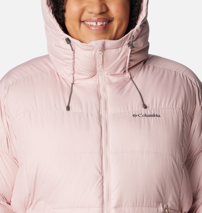 Plus size columbia three lakes hooded store long fleece jacket