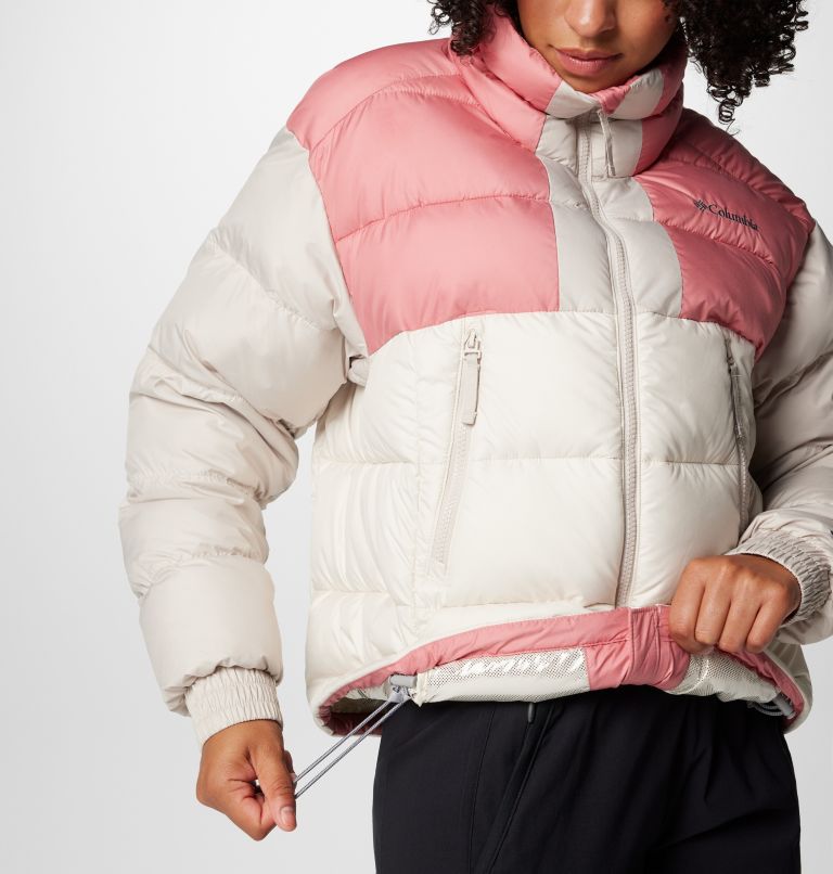 Chaqueta corta y acolchada Pike Lake II para mujer, Color: Chalk, Pink Agave, Dark Stone, image 6