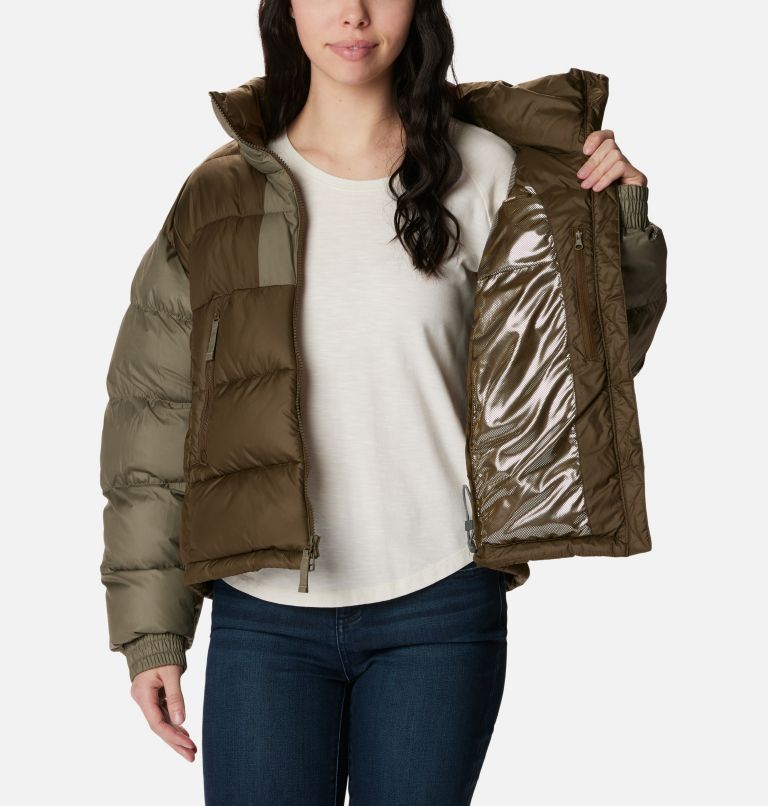 Women's Pike Lake II Cropped Jacket, Color: Olive Green, Stone Green, image 5