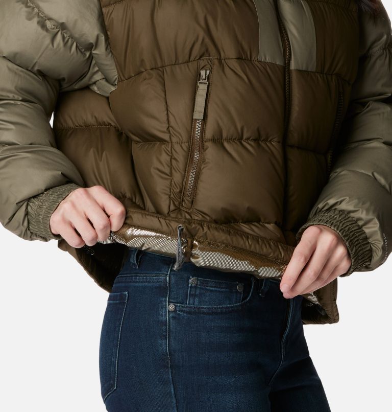 Women's Pike Lake II Cropped Jacket, Color: Olive Green, Stone Green, image 7