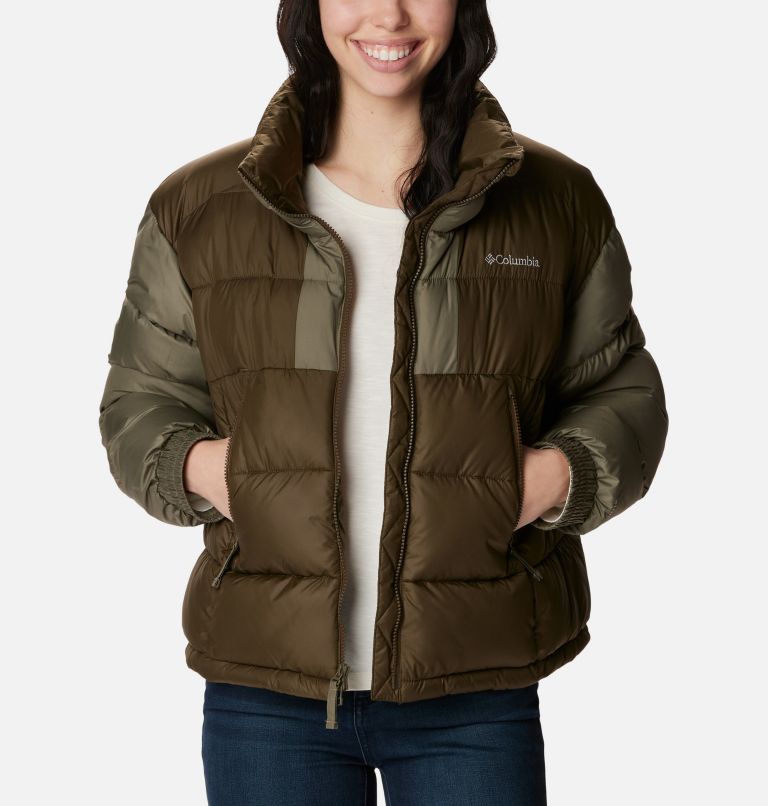 Women's Pike Lake II Cropped Jacket, Color: Olive Green, Stone Green, image 8