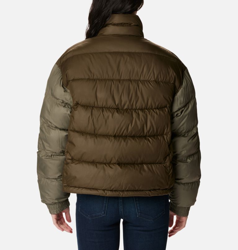 Women's Pike Lake II Cropped Jacket, Color: Olive Green, Stone Green, image 2