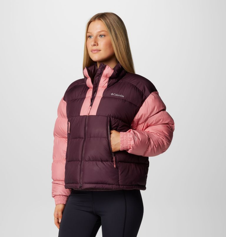 Pike Lake II gecroppte Puffer-Jacke für Frauen, Color: Moonvista, Pink Agave, image 4